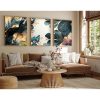 Elegant Decorative Framed MDF Paintings (3 Pieces), 50 x 70 cm | 100% MDF & Solid Wood Frame, 2.5 cm Thick | Perfect for Home Decor & Art Lovers