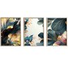 Elegant Decorative Framed MDF Paintings (3 Pieces), 50 x 70 cm | 100% MDF & Solid Wood Frame, 2.5 cm Thick | Perfect for Home Decor & Art Lovers
