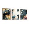 Elegant Decorative Framed MDF Paintings (3 Pieces), 50 x 70 cm | 100% MDF & Solid Wood Frame, 2.5 cm Thick | Perfect for Home Decor & Art Lovers