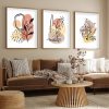 Elegant Decorative Framed MDF Paintings (3 Pieces), 50 x 70 cm | 100% MDF & Solid Wood Frame, 2 cm Thick | Perfect for Home Decor & Art Lovers