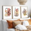 Elegant Decorative Framed MDF Paintings (3 Pieces), 50 x 70 cm | 100% MDF & Solid Wood Frame, 2 cm Thick | Perfect for Home Decor & Art Lovers