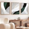 Elegant Decorative Framed MDF Paintings (3 Pieces), 50 x 70 cm | 100% MDF & Solid Wood Frame, 2 cm Thick | Perfect for Home Decor & Art Lovers