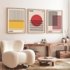 Elegant Decorative Framed MDF Paintings (3 Pieces), 50 x 70 cm | 100% MDF & Solid Wood Frame, 2 cm Thick | Perfect for Home Decor & Art Lovers