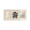 Elegant Decorative Framed MDF Paintings (3 Pieces), 50 x 70 cm | 100% MDF & Solid Wood Frame, 2 cm Thick | Perfect for Home Decor & Art Lovers