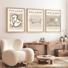 Elegant Decorative Framed MDF Paintings (3 Pieces), 50 x 70 cm | 100% MDF & Solid Wood Frame, 2 cm Thick | Perfect for Home Decor & Art Lovers