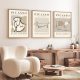 Elegant Decorative Framed MDF Paintings (3 Pieces), 50 x 70 cm | 100% MDF & Solid Wood Frame, 2 cm Thick | Perfect for Home Decor & Art Lovers