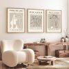 Elegant Decorative Framed MDF Paintings (3 Pieces), 50 x 70 cm | 100% MDF & Solid Wood Frame, 2 cm Thick | Perfect for Home Decor & Art Lovers