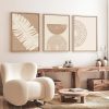 Elegant Decorative Framed MDF Paintings (3 Pieces), 50 x 70 cm | 100% MDF & Solid Wood Frame, 2 cm Thick | Perfect for Home Decor & Art Lovers