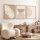 Elegant Decorative Framed MDF Paintings (3 Pieces), 50 x 70 cm | 100% MDF & Solid Wood Frame, 2 cm Thick | Perfect for Home Decor & Art Lovers