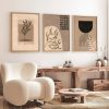 Elegant Decorative Framed MDF Paintings (3 Pieces), 50 x 70 cm | 100% MDF & Solid Wood Frame, 2 cm Thick | Perfect for Home Decor & Art Lovers
