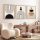 Elegant Decorative Framed MDF Paintings (3 Pieces), 50 x 70 cm | 100% MDF & Solid Wood Frame, 2 cm Thick | Perfect for Home Decor & Art Lovers