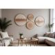 Elegant Decorative Framed MDF Paintings (4 Pieces) | 100% Solid Wood, 1.5 cm Thick | Sizes: 45x45, 36x36, 27x27, 18x18 cm | Perfect for Home Decor