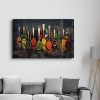Elegant Tempered Glass Painting, 46 x 72 cm | 100% Tempered Glass (4 mm) | Stunning UV Printing for Modern Home Decor & Art Display