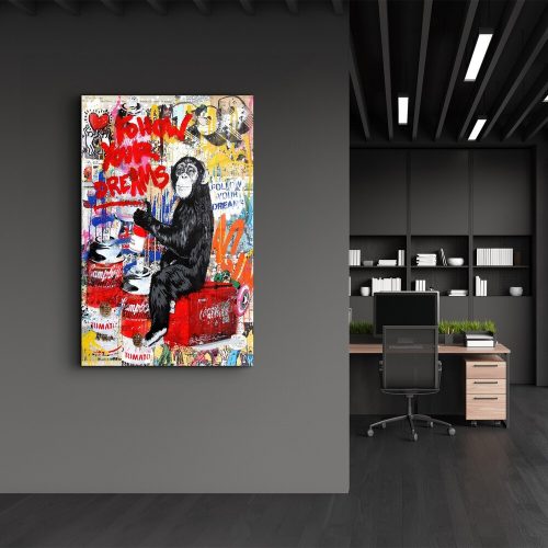 Elegant Tempered Glass Painting, 46 x 72 cm | 100% Tempered Glass (4 mm) | Stunning UV Printing for Modern Home Decor & Art Display