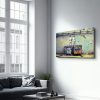 Elegant Tempered Glass Painting, 46 x 72 cm | 100% Tempered Glass (4 mm) | Stunning UV Printing for Modern Home Decor & Art Display