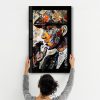 Elegant Tempered Glass Painting, 46 x 72 cm | 100% Tempered Glass (4 mm) | Stunning UV Printing for Modern Home Decor & Art Display