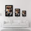 Elegant Tempered Glass Painting, 46 x 72 cm | 100% Tempered Glass (4 mm) | Stunning UV Printing for Modern Home Decor & Art Display