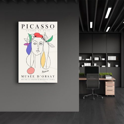 Elegant Tempered Glass Painting, 46 x 72 cm | 100% Tempered Glass (4 mm) | Stunning UV Printing for Modern Home Decor & Art Display