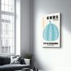 Elegant Tempered Glass Painting, 46 x 72 cm | 100% Tempered Glass (4 mm) | Stunning UV Printing for Modern Home Decor & Art Display