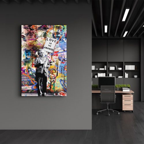 Elegant Tempered Glass Painting, 46 x 72 cm | 100% Tempered Glass (4 mm) | Stunning UV Printing for Modern Home Decor & Art Display