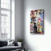 Elegant Tempered Glass Painting, 46 x 72 cm | 100% Tempered Glass (4 mm) | Stunning UV Printing for Modern Home Decor & Art Display