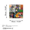 Elegant Tempered Glass Painting, 50 x 50 cm, 100% Tempered Glass (4 mm) | Fade-Resistant Back Surface Print | Perfect for Home Decor & Art Lovers