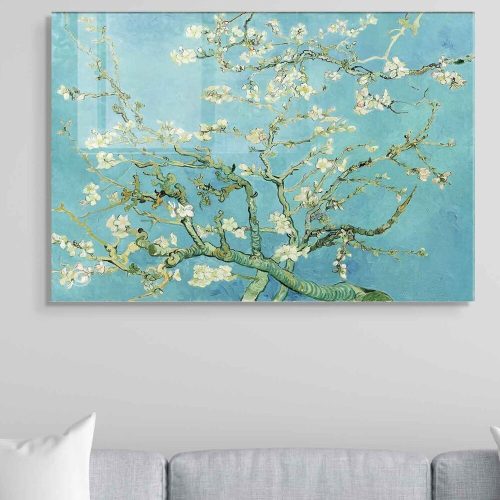 Vincent van Gogh Decorative Tempered Glass Painting, 50 x 70 cm, 100% Tempered Glass (4 mm) | Elegant Art for Home & Office Décor