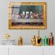 Elegant Decorative Tempered Glass Painting, 50 x 70 cm | 100% Tempered Glass, 4 mm Thick | Perfect for Home Decor & Modern Aesthetics