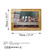 Elegant Decorative Tempered Glass Painting, 50 x 70 cm | 100% Tempered Glass, 4 mm Thick | Perfect for Home Decor & Modern Aesthetics