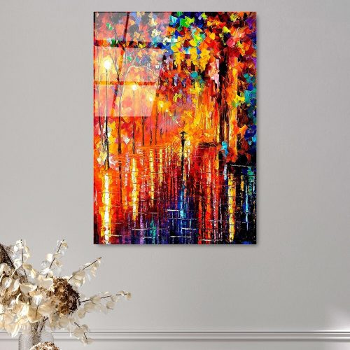 Elegant Decorative Tempered Glass Painting, 50 x 70 cm | 100% Tempered Glass, 4 mm Thick | Perfect for Home Decor & Modern Aesthetics
