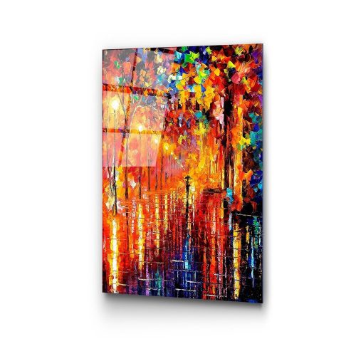 Elegant Decorative Tempered Glass Painting, 50 x 70 cm | 100% Tempered Glass, 4 mm Thick | Perfect for Home Decor & Modern Aesthetics