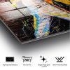 Elegant Decorative Tempered Glass Painting, 50 x 70 cm | 100% Tempered Glass, 4 mm Thick | Perfect for Home Decor & Modern Aesthetics