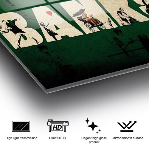 Elegant Decorative Tempered Glass Painting, 50 x 70 cm | 100% Tempered Glass, 4 mm Thick | Perfect for Home Decor & Modern Aesthetics