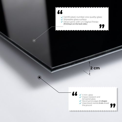 Elegant Decorative Tempered Glass Painting, 50 x 70 cm | 100% Tempered Glass, 4 mm Thick | Perfect for Home Decor & Modern Aesthetics