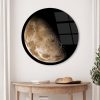 Elegant Decorative Tempered Glass Painting, 60 cm Diameter | 100% Shatter-Resistant Glass, 4 mm Thick | High-Resolution UV Print, Easy to Clean, Vibrant Colors