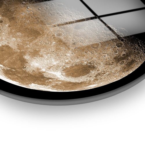 Elegant Decorative Tempered Glass Painting, 60 cm Diameter | 100% Shatter-Resistant Glass, 4 mm Thick | High-Resolution UV Print, Easy to Clean, Vibrant Colors