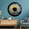 Elegant Decorative Tempered Glass Painting, 60 cm Diameter | 100% Shatter-Resistant Glass, 4 mm Thick | High-Resolution UV Print, Easy to Clean, Vibrant Colors