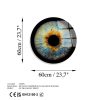 Elegant Decorative Tempered Glass Painting, 60 cm Diameter | 100% Shatter-Resistant Glass, 4 mm Thick | High-Resolution UV Print, Easy to Clean, Vibrant Colors