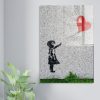 Stunning Banksy Decorative Tempered Glass Painting, 70 x 100 cm | 100% Tempered Glass, 4 mm Thick | Perfect for Modern Home Decor & Art Lovers