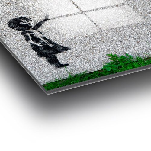 Stunning Banksy Decorative Tempered Glass Painting, 70 x 100 cm | 100% Tempered Glass, 4 mm Thick | Perfect for Modern Home Decor & Art Lovers