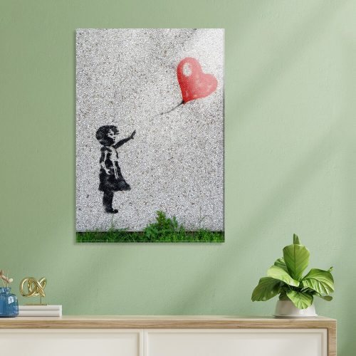 Stunning Banksy Decorative Tempered Glass Painting, 70 x 100 cm | 100% Tempered Glass, 4 mm Thick | Perfect for Modern Home Decor & Art Lovers