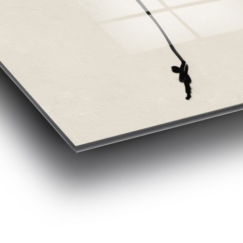 Stunning Banksy Decorative Tempered Glass Painting, 70 x 100 cm | 100% Tempered Glass, 4 mm Thick | Perfect for Modern Home Decor & Art Lovers