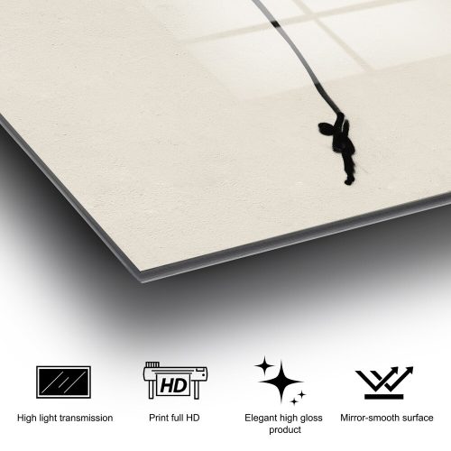 Stunning Banksy Decorative Tempered Glass Painting, 70 x 100 cm | 100% Tempered Glass, 4 mm Thick | Perfect for Modern Home Decor & Art Lovers