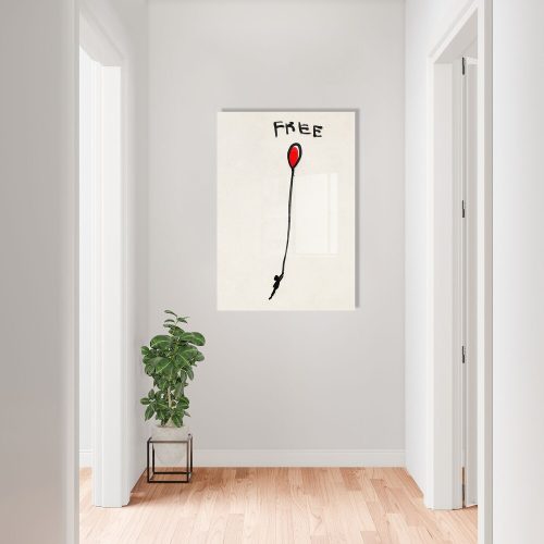 Stunning Banksy Decorative Tempered Glass Painting, 70 x 100 cm | 100% Tempered Glass, 4 mm Thick | Perfect for Modern Home Decor & Art Lovers