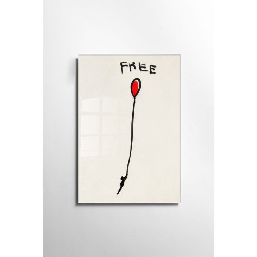 Stunning Banksy Decorative Tempered Glass Painting, 70 x 100 cm | 100% Tempered Glass, 4 mm Thick | Perfect for Modern Home Decor & Art Lovers