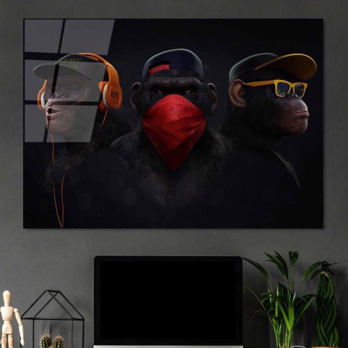 Elegant Tempered Glass Painting, 70 x 100 cm, 100% Tempered Glass (4 mm) | Stunning Wall Art for Modern Home Decor & Office Spaces