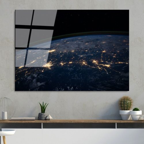 Elegant Tempered Glass Painting, 70 x 100 cm, 100% Tempered Glass (4 mm) | Stunning Wall Art for Modern Home Decor & Office Spaces