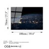 Elegant Tempered Glass Painting, 70 x 100 cm, 100% Tempered Glass (4 mm) | Stunning Wall Art for Modern Home Decor & Office Spaces