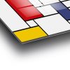 Decorative Tempered Glass Painting by Piet Mondrian, 70 x 100 cm, 100% Tempered Glass (4 mm) | Vibrant Red, Blue & Yellow | Perfect for Modern Decor