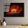 Stunning Tempered Glass Painting - Blooming Red Poppy Flower, 70 x 100 cm | 100% Tempered Glass (4 mm) | Elegant Wall Art for Home & Office Decor